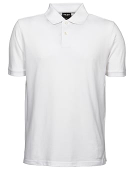 Picture of Tee Jays Men's White Heavy Pique Polo Shirt - BT-TJ1400-WHT