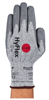 Picture of Ansell HyFlex 11-425 Polyurethane Nitrile Coated Grey Glove - AN-11-425