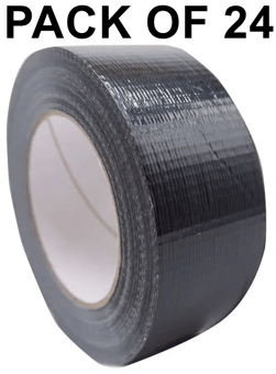 picture of Slingsby Cloth Tape 50mm x 50m - Black - Pack of 24 Rolls - [SLB-427047] - (LP)