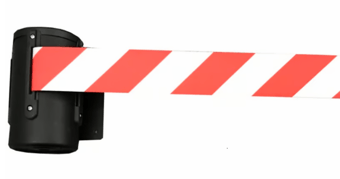 Picture of Way4Now - Wall Mounted Retractable 5m Belt Barrier - Red-White - Box Deal of 25 - [IH-SHU-DP-WM-R] - (MP)