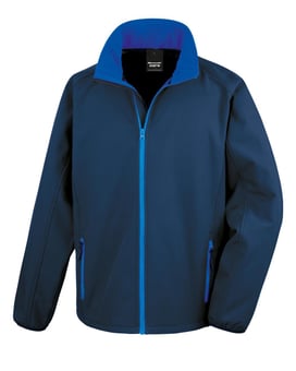 Picture of Result Core Men's Navy/Royal Printable Softshell Jacket - BT-R231M-NAV/ROY