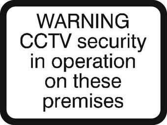 Picture of Spectrum 600 x 450mm Dibond ‘CCTV Security In Operation’ Road Sign - Without Channel - [SCXO-CI-13121-1]