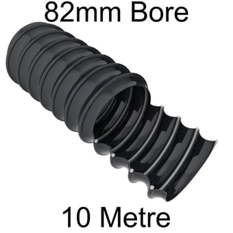 picture of Vacuflex Lightweight Ducting - 82mm Bore x 10m - [HP-VL32BLK10M]