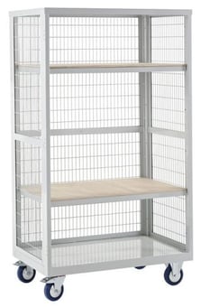 Picture of QMP Boxwell Trolley Without Doors - Light Grey - Plywood - 1655H x 900W x 600D - [QM-XW169060PLXX] - (LP)