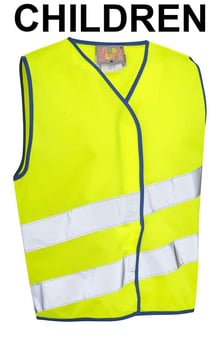 picture of Leo - Neonstars Children's Yellow Waistcoat - LE-CW01-Y