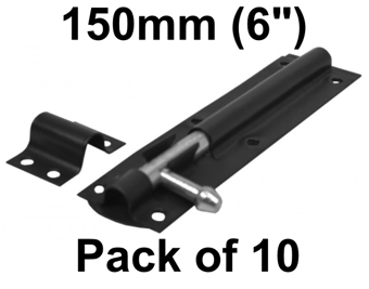picture of EXB Tower Bolt - 150mm - 6" - Pack of 10 - [CI-DB03L]