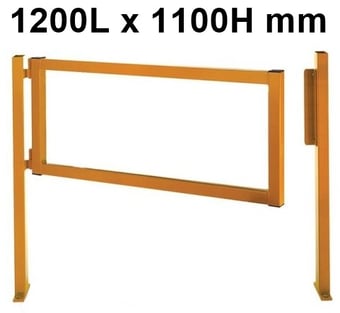 picture of QMP Fully Welded Barrier - Gate Barrier - Open - 1200L x 1100H mm - [QM-RBGU1211OYXX]
