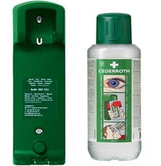 picture of Cederroth First Aid Eyewash and Bracket 500ml - [SA-CD17]