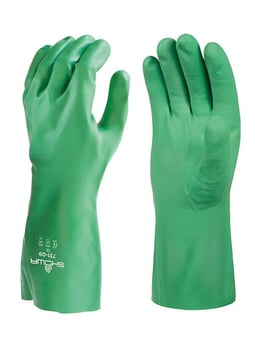 picture of Showa 731 Nitrile Protective Gloves - 355mm - Pair - GL-SHO7310 - (DISC-R)