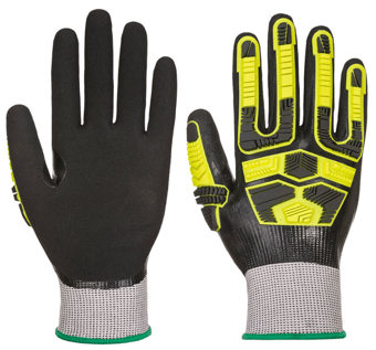 picture of Portwest AP55 Waterproof HR Cut Impact Glove Grey/Black - PW-AP55G8R