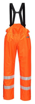 Picture of Portwest S780 - Bizflame Rain UnLined - Orange Hi Vis Antistatic FR Trousers - PW-S780ORR