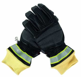 picture of Fire Pro II Leather/Kevlar Firefighter Gloves with Hi Vis - Pair - ETP-ETF309V5