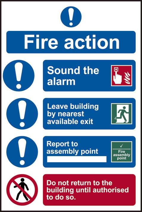 picture of Spectrum Fire Action Procedure – SAV 200 x 300mm – SCXO-CI-11508