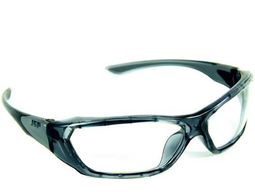 picture of JSP - ForceFlex Heavy Duty Safety Spectacles - Grey Frame Clear UV400 Hard Coated Lens - EN166.1.F - [JS-ASA698-121-100]