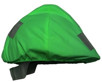 picture of Green Hard Hat Cover - Flame Retardant 400 Denier Polyester - Single Unit - One Size - [SEA-231-G]