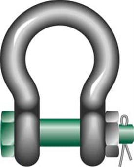 picture of George Taylor Green Pin Standard Bow Shackles 