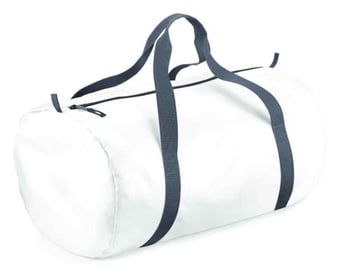 Picture of BagBase Packaway Barrel Bag - White - [BT-BG150-WHT] - (DISC-R)