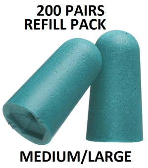 picture of MSA - RIGHT Foam Disposable Ear Plugs Refill Pack - Uncorded - Medium/Large - SNR 37 - 200 Pairs - [MS-10087445]
