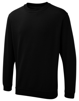 picture of Uneek UX3 The UX Sweatshirt - Black - UN-UXX03-BK