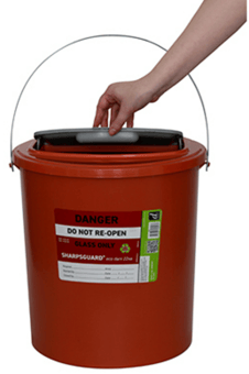 picture of SHARPSGUARD Eco Dani 22xa Sharps Bin - [DH-DD839]