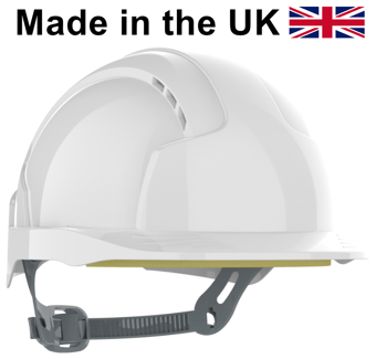 picture of JSP EVOLite® Safety Helmet Slip Ratchet Vented White - [JS-AJB160-000-100]