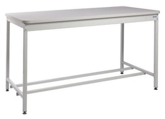 Picture of QMP Mailroom Workbench - Open Bench - MFC Worktop - 840H x 1830W x 750D mm - [QM-MR841875PLXX]