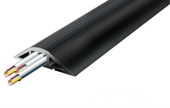 Picture of Superior Black Floor Cable Tidy Protector With Single Large  Channel - [VS-MCP/1]