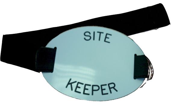 Arm Badge With Elasticated Strap - "Site Keeper" - [UP-0044/150717]