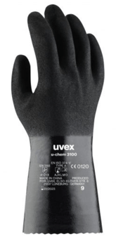 Picture of UVEX U-chem 3100 Black Chemical Protection Gloves - TU-60968 - (DISC-R)