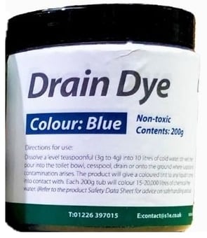 Picture of S1E Drain Tracing Dye 200g - Blue  - [S1-DTD-BLUE] - (LP)