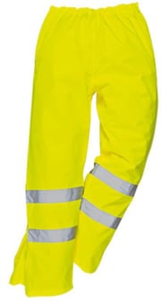 Picture of Portwest S487 - Yellow Hi Vis Breathable Trousers - PW-S487YER