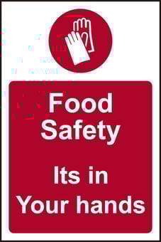 picture of Food Safety Its In Your Hands – PVC 200 x 300mm - IH-1660