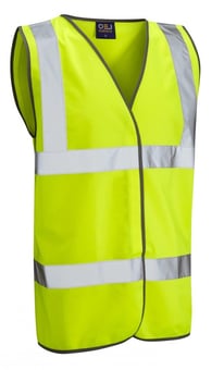 Picture of Plus Sized - 5XL to 6XL - Yellow Hi-Vis Vest - LE-W01-Y+