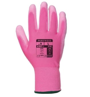 Picture of Portwest A120 PU Palm Maximum Dexterity Pink Gloves - PW-A120P9R - (DISC-X)