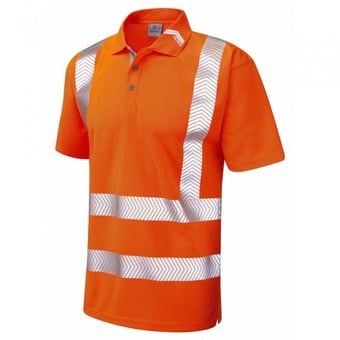 Picture of Broadsands - Orange Coolviz Ultra Polo Shirt - LE-P09-O