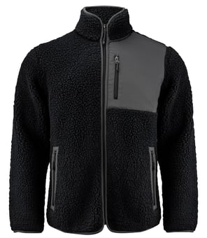 picture of James Harvest Kingsley Sherpa Full Zip Fleece - Black - BT-HAR2111500-H900