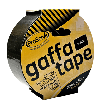 picture of ProSolve Gaffa Tape Black - 50mm x 50m - [PV-GAFTBLA50]