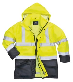 picture of Portwest Executive 5 Multiple Use Hi-Vis Yellow/Black Jacket - PW-S768YBR
