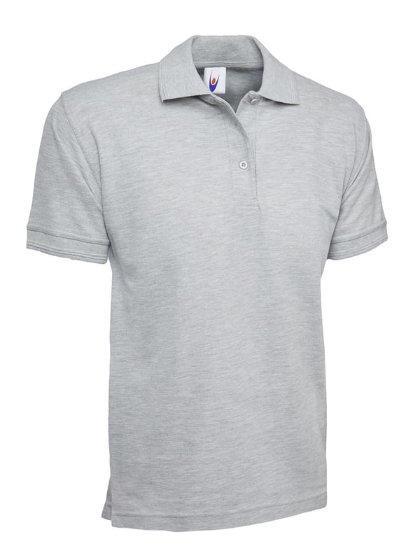 picture of Uneek Premium Poloshirt - Heather Grey - 50% Polyester 50% Cotton - UN-UC102-HGR