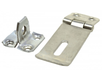 picture of BZP Safety Hasp & Staple - 75mm (3") - Pack of 10 - [CI-SP107L]