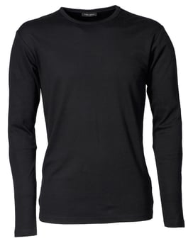 Picture of Tee Jays Men's Long Sleeve Interlock Tee - Black - BT-TJ530-BLK