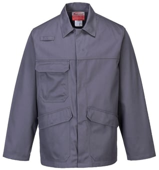 picture of Portwest - Bizweld Flame Resistant Grey Jacket - [PW-FR35GRR]