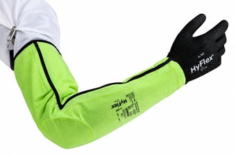 Picture of Ansell HyFlex 11-200 Cut Resistant Arm Sleeve - Hi-Vis - 475mm - [AN-11-200]