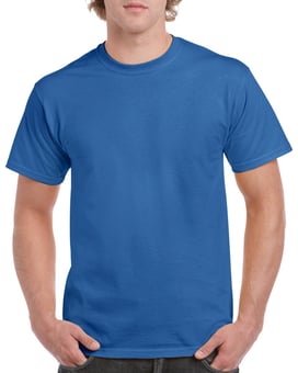 picture of Gildan Heavy Quality Cotton Short Sleeve Crew Neck Royal Blue T-shirt - BT-5000-ROY