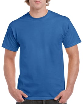 Picture of Gildan Heavy Quality Cotton Short Sleeve Crew Neck Royal Blue T-shirt - BT-5000-ROY