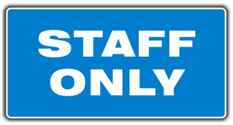 picture of Sign - Staff Only Sign - 600 x 300mm - [PSO-MSO7535]