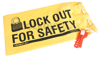 picture of Lockout Lock - Yellow Pendant High Quality Nylon Lockout Bag - YELLOW - [LL-LT-HVYB]