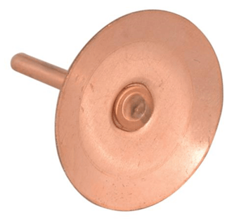 Picture of Copper Disc Rivets - 20 x 20 x 1.5mm - Pack of 100 - [TRSL-TB-FORDISCRIVC]