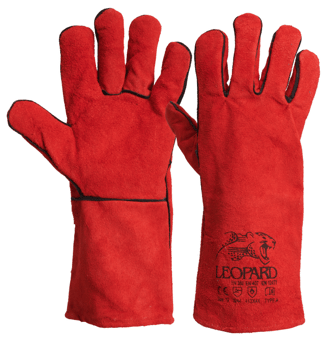 picture of Leopard Red Welding Gauntlet - Size 10 - [MH-RG2010STD]