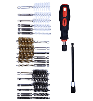 Picture of Amtech 20 Piece Wire Brush Cleaning Kit - [DK-F3525]